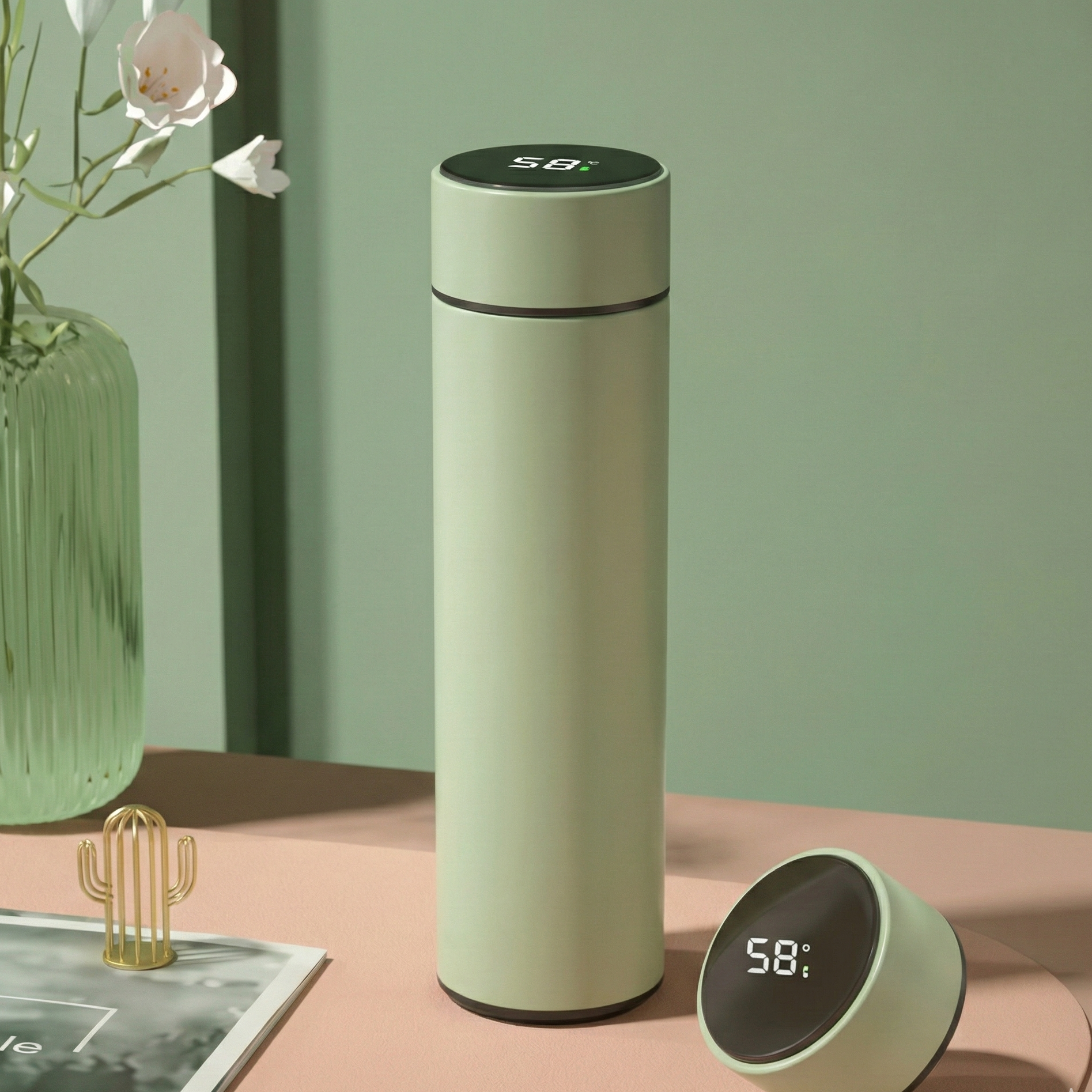 Bouteille isotherme en acier inoxydable à double paroi – 500 ml