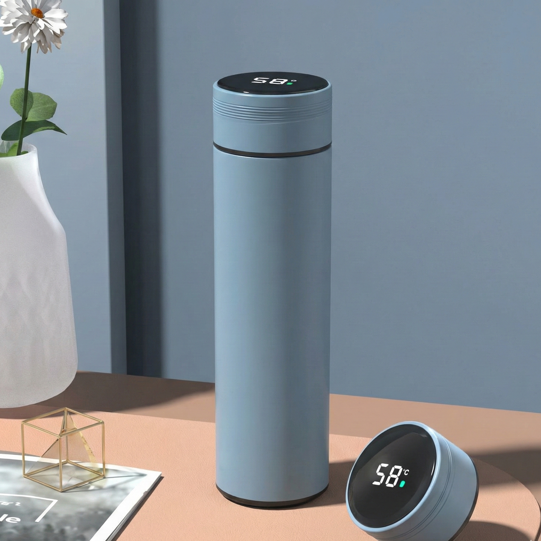 Bouteille isotherme en acier inoxydable à double paroi – 500 ml